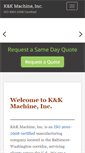 Mobile Screenshot of kkmachining.com